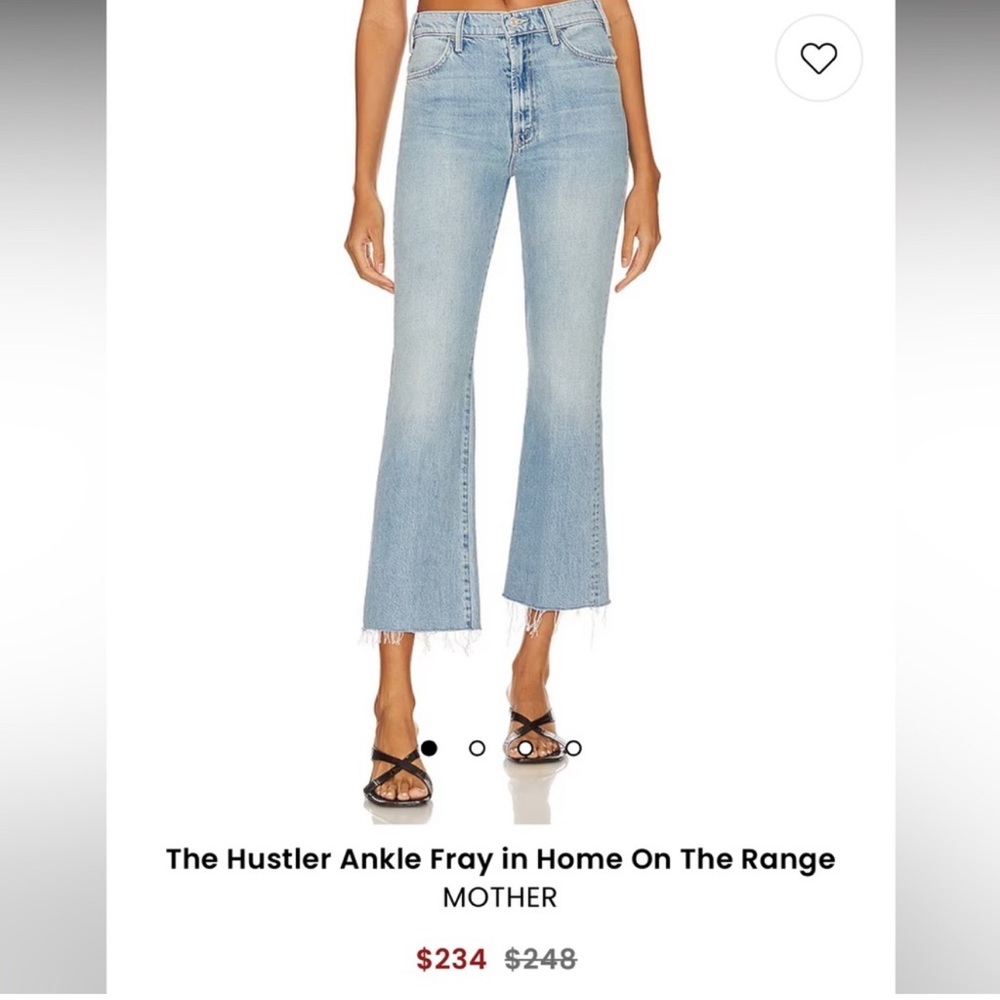 MOTHER Hustler Fray denim